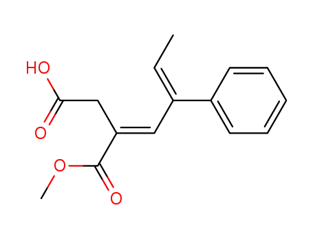 3-methoxycarbonyl-5-phenylhepta-3,5-dienoic acid