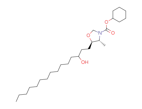 (4R,5R)-5-(3-Hydroxy-pentadecyl)-4-methyl-oxazolidine-3-carboxylic acid cyclohexyl ester