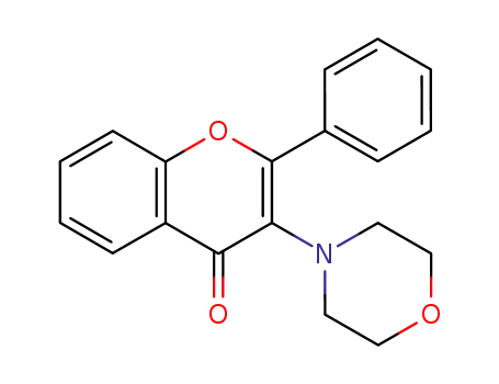 Molecular Structure of 81281-86-9 (4H-1-Benzopyran-4-one,3-(4-morpholinyl)-2-phenyl-(9CI))
