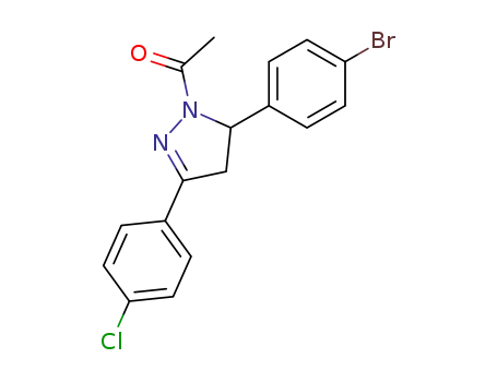1-[5-(4-Bromo-phenyl)-3-(4-chloro-phenyl)-4,5-dihydro-pyrazol-1-yl]-ethanone