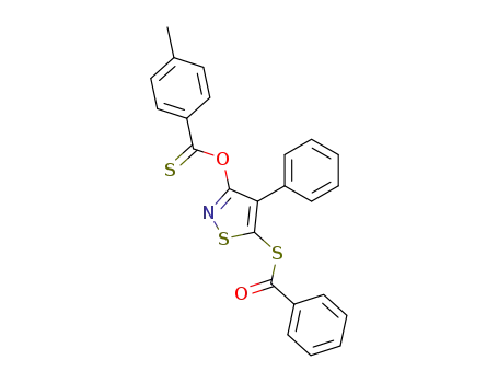 4-Methyl-thiobenzoic acid O-(5-benzoylsulfanyl-4-phenyl-isothiazol-3-yl) ester