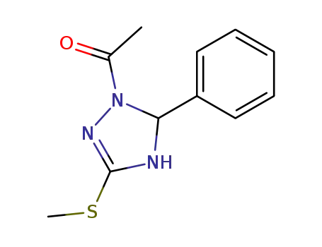 1-acetyl-3-methylthio-5-phenyl-4,5-dihydro-1H-1,2,4-triazole