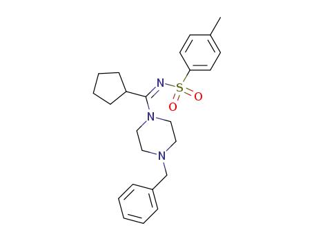 Piperazine,
1-[cyclopentyl[[(4-methylphenyl)sulfonyl]imino]methyl]-4-(phenylmethyl)-