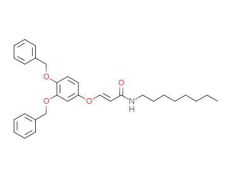 2-Propenamide, 3-[3,4-bis(phenylmethoxy)phenoxy]-N-octyl-, (E)-