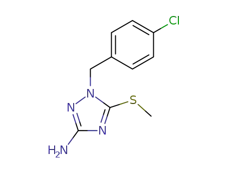 1-[(4-Chlorophenyl)methyl]-5-(methylsulfanyl)-1H-1,2,4-triazol-3-amine