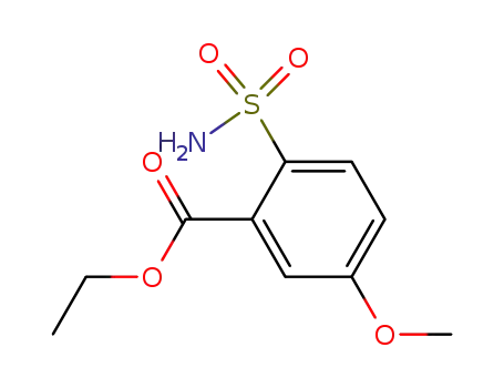 Molecular Structure of 74131-15-0 (ethyl 5-methoxy-2-sulfamoylbenzoate)
