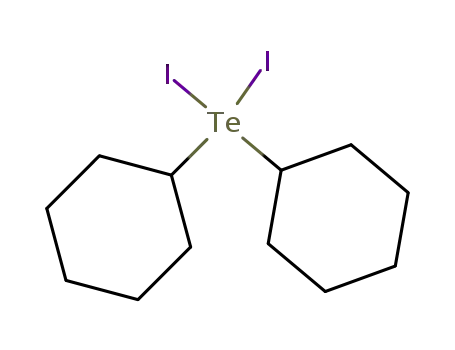 Molecular Structure of 98319-52-9 (dicyclohexyltellurium diiodide)