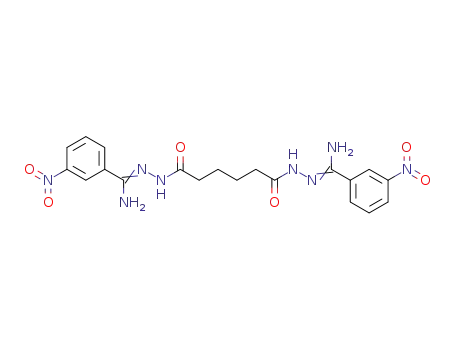 Molecular Structure of 126743-37-1 (Hexanedioic acid, bis[2-[imino(3-nitrophenyl)methyl]hydrazide])