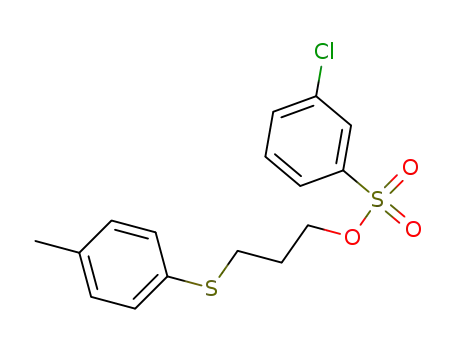3-Chloro-benzenesulfonic acid 3-p-tolylsulfanyl-propyl ester