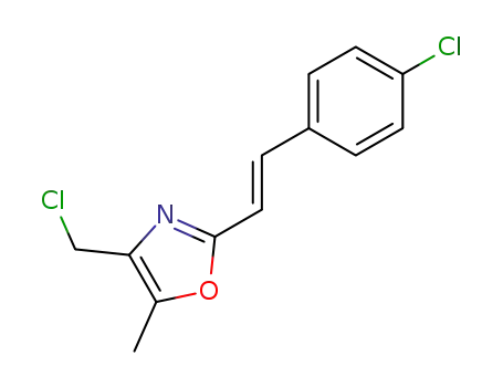4-(Chloromethyl)-2-[2-(4-chlorophenyl)ethenyl]-5-methyl-1,3-oxazole