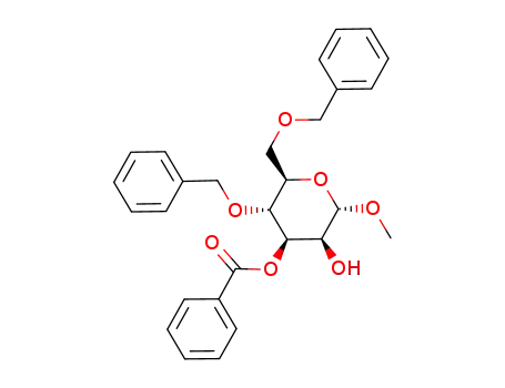 Benzoic acid (2R,3R,4R,5S,6S)-3-benzyloxy-2-benzyloxymethyl-5-hydroxy-6-methoxy-tetrahydro-pyran-4-yl ester