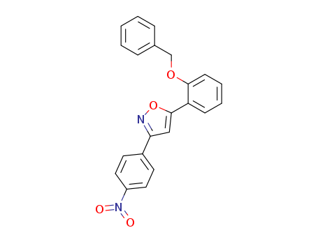 Isoxazole, 3-(4-nitrophenyl)-5-[2-(phenylmethoxy)phenyl]-