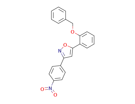 Molecular Structure of 92878-55-2 (Isoxazole, 3-(4-nitrophenyl)-5-[2-(phenylmethoxy)phenyl]-)