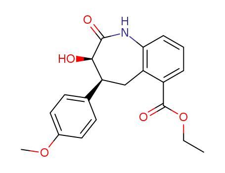 (3R,4S)-3-Hydroxy-4-(4-methoxy-phenyl)-2-oxo-2,3,4,5-tetrahydro-1H-benzo[b]azepine-6-carboxylic acid ethyl ester