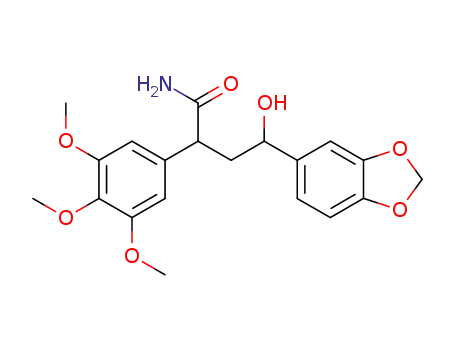4-hydroxy-4-(3,4-methylenedioxyphenyl)-2-(3,4,5-trimethoxyphenyl)butyramide