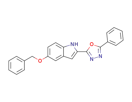 5-Benzyloxy-2-(5-phenyl-[1,3,4]oxadiazol-2-yl)-1H-indole