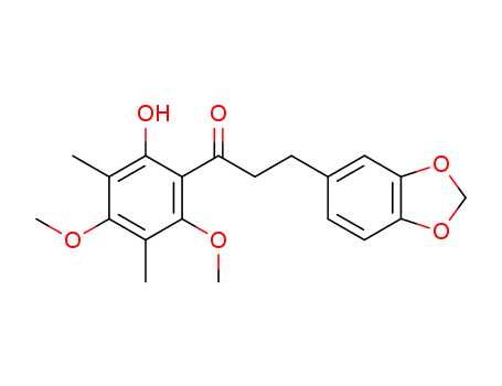 2'-hydroxy-4',6'-dimethoxy-3',5'-dimethyl-3,4-methylenedioxydihydrochalcone