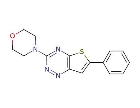 3-Morpholin-4-yl-6-phenyl-thieno[2,3-e][1,2,4]triazine