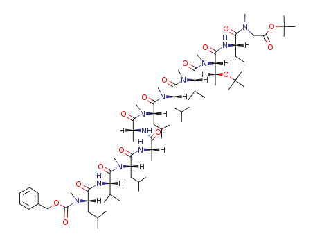 Glycine, N-methyl-N-[(phenylmethoxy)carbonyl]-L-leucyl-L-valyl-N-methyl-L-leucyl-L -alanyl-D-alanyl-N-methyl-L-leucyl-N-methyl-L-leucyl-N-methyl-L-valyl-O-(1 ,1-dimethylethyl)-N-methyl-L-threonyl-L-2-