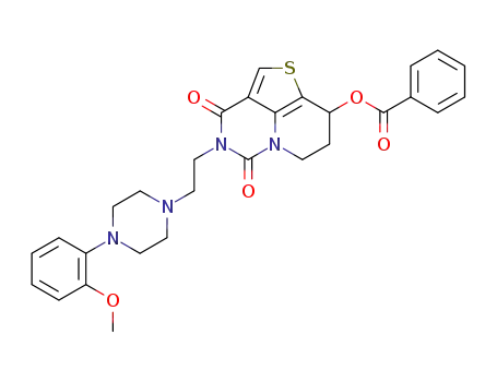 Benzoic acid 4-{2-[4-(2-methoxy-phenyl)-piperazin-1-yl]-ethyl}-3,5-dioxo-4,5,7,8-tetrahydro-3H,6H-1-thia-4,5a-diaza-acenaphthylen-8-yl ester