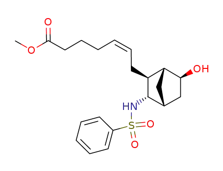 (Z)-7-((1R,2S,3S,4R,6S)-3-Benzenesulfonylamino-6-hydroxy-bicyclo[2.2.1]hept-2-yl)-hept-5-enoic acid methyl ester