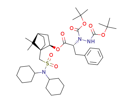 <(1S,2R)-10-(N,N-dicyclohexylaminosulfonyl)born-2-yl> <(2R)-2-(N,N'-di-tert-butoxycarbonyl)>hydrazino-3-phenylpropionate