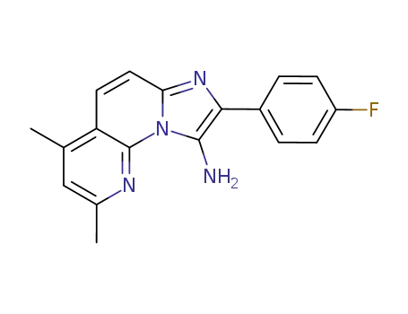 Imidazo[1,2-a][1,8]naphthyridin-9-amine,
8-(4-fluorophenyl)-2,4-dimethyl-
