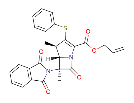 (4R,5S,6S)-6-(1,3-Dioxo-1,3-dihydro-isoindol-2-yl)-4-methyl-7-oxo-3-phenylsulfanyl-1-aza-bicyclo[3.2.0]hept-2-ene-2-carboxylic acid allyl ester