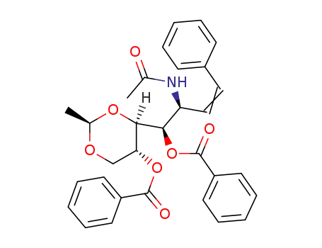 (E/Z)-3-acetamido-4,6-di-O-benzoyl-5,7-O-ethylidene-1-phenyl-1,2,3-trideoxy-D-gluco-hept-1-enitol