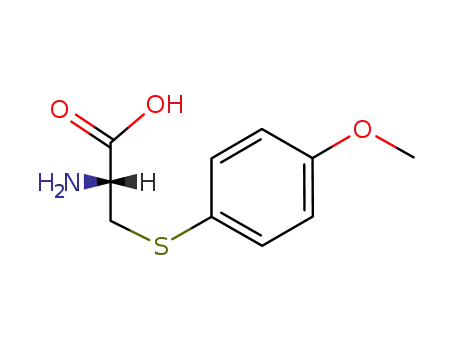 Molecular Structure of 60115-69-7 (L-Cysteine, S-(4-methoxyphenyl)-)