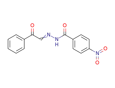 Molecular Structure of 33961-76-1 (Phenylglyoxal-4-nitro-benzoylhydrazon)