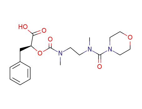 Benzenepropanoic acid,
a-[[[methyl[2-[methyl(4-morpholinylcarbonyl)amino]ethyl]amino]carbonyl]
oxy]-, (S)-
