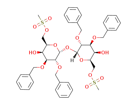 2,3,2',3'-tetra-O-benzyl-6,6'-di-O-(methylsulfonyl)-(α-D-galactopyranosyl α-D-galactopyranoside)