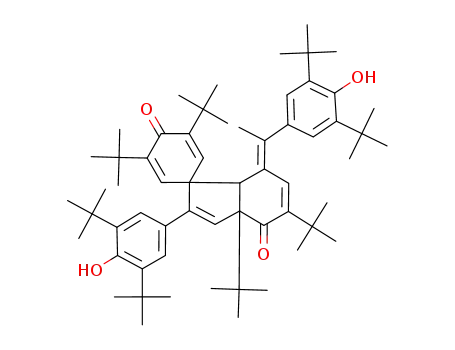 3,3a',5,5'-tetra-t-butyl-2'-(3,5-di-t-butyl-4-hydroxyphenyl)-7'-<1-(3,5-di-t-butyl-4-hydroxyphenyl)ethylidene>-3a',4',7',7a'-tetrahydrospiro<cyclohexa-2,5-diene-1,1'-<1H>indene>-4,4'-dione