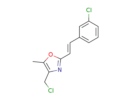 4-(Chloromethyl)-2-[2-(3-chlorophenyl)ethenyl]-5-methyl-1,3-oxazole