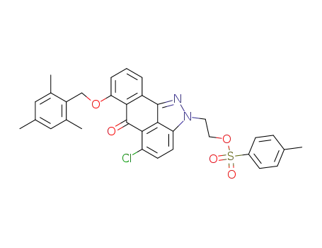 Toluene-4-sulfonic acid 2-[5-chloro-6-oxo-7-(2,4,6-trimethyl-benzyloxy)-6H-dibenzo[cd,g]indazol-2-yl]-ethyl ester