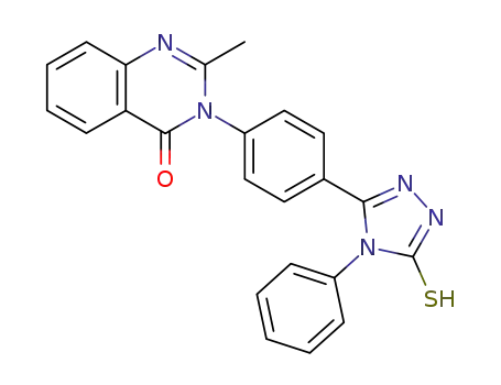 4(3H)-Quinazolinone,
3-[4-(4,5-dihydro-4-phenyl-5-thioxo-1H-1,2,4-triazol-3-yl)phenyl]-2-meth
yl-