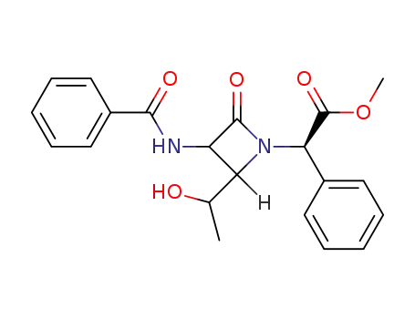 (R)-[3-Benzoylamino-2-(1-hydroxy-ethyl)-4-oxo-azetidin-1-yl]-phenyl-acetic acid methyl ester