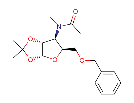 5-O-benzyl-3-deoxy-1,2-O-isopropylidene-3-N-methylacetamido-α-D-xylofuranose