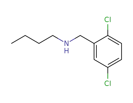 Molecular Structure of 90390-19-5 (N-(2,5-dichlorobenzyl)butan-1-amine)