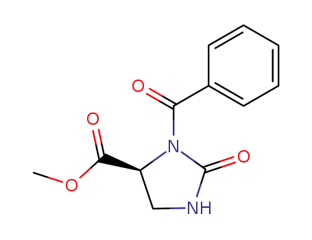 Molecular Structure of 82933-22-0 (N<sup>1</sup>-benzoyl-5-(methoxycarbonyl)-2-imidazolidinone)