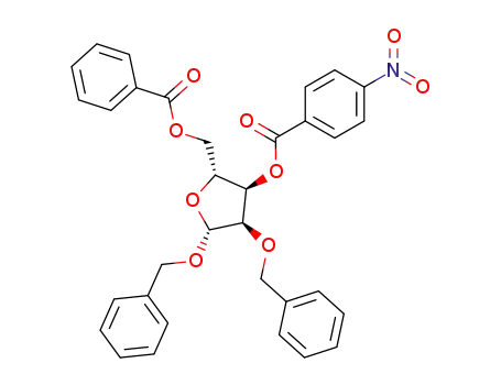 5-O-benzoyl-2-O-benzyl-3-O-(p-nitrobenzoyl)-β-D-ribofuranoside