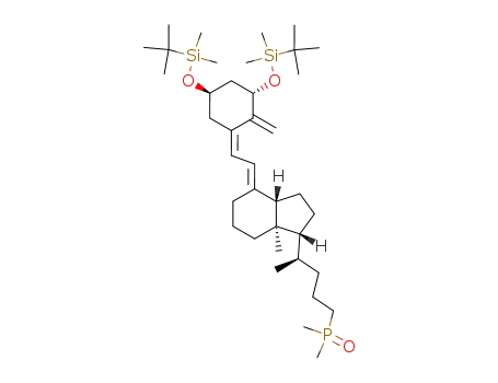 Molecular Structure of 137548-46-0 ((1R,3aS,7aR)-4-[2-[(3S,5R)-3,5-Bis-(tert-butyl-dimethyl-silanyloxy)-2-methylene-cyclohex-(Z)-ylidene]-eth-(E)-ylidene]-1-[(R)-4-(dimethyl-phosphinoyl)-1-methyl-butyl]-7a-methyl-octahydro-indene)