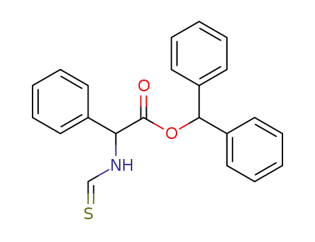 Molecular Structure of 62202-28-2 (Benzeneacetic acid, a-[(thioxomethyl)amino]-, diphenylmethyl ester)