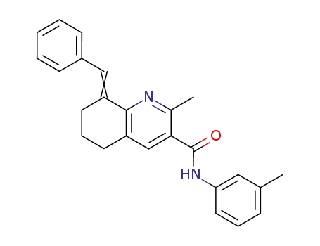 3-Quinolinecarboxamide,
5,6,7,8-tetrahydro-2-methyl-N-(3-methylphenyl)-8-(phenylmethylene)-