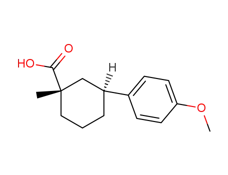 1-methyl-t-3-p-methoxyphenylcyclohexane-r-1-carboxylic acid
