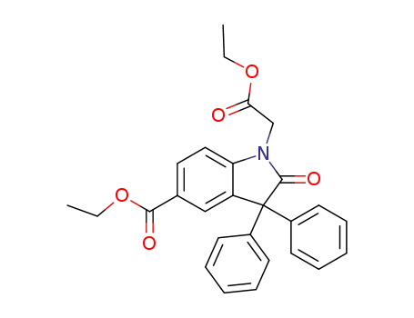 Ethyl 3,3-diphenyl-5-ethoxycarbonyl-2-oxoindoline-1-acetate