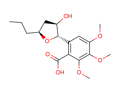 6-((2S,3R,5S)-3-Hydroxy-5-propyl-tetrahydro-furan-2-yl)-2,3,4-trimethoxy-benzoic acid