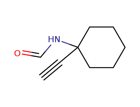 Molecular Structure of 138313-46-9 (Formamide, N-(1-ethynylcyclohexyl)- (9CI))