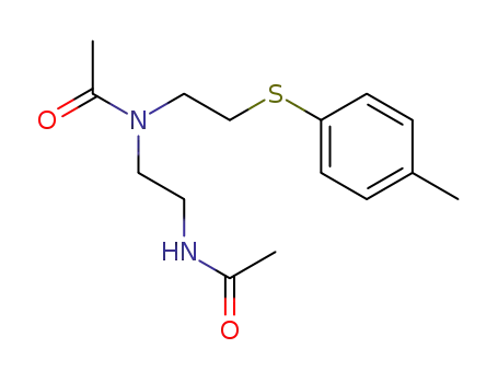 Molecular Structure of 115334-88-8 (N-(2-Acetylamino-ethyl)-N-(2-p-tolylsulfanyl-ethyl)-acetamide)
